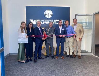 Tecnoform ribbon cutting